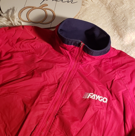 VTG 80s Faygo Delivery Driver ICP Fleece Lined Wind Breaker Ski Jacket - Picture 2 of 11